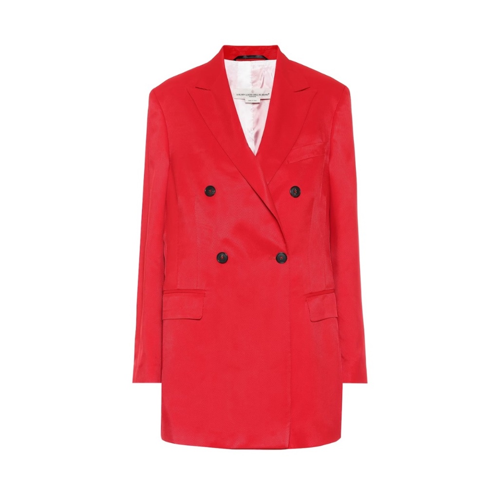 Golden Goose Double-Breasted Red Blazer